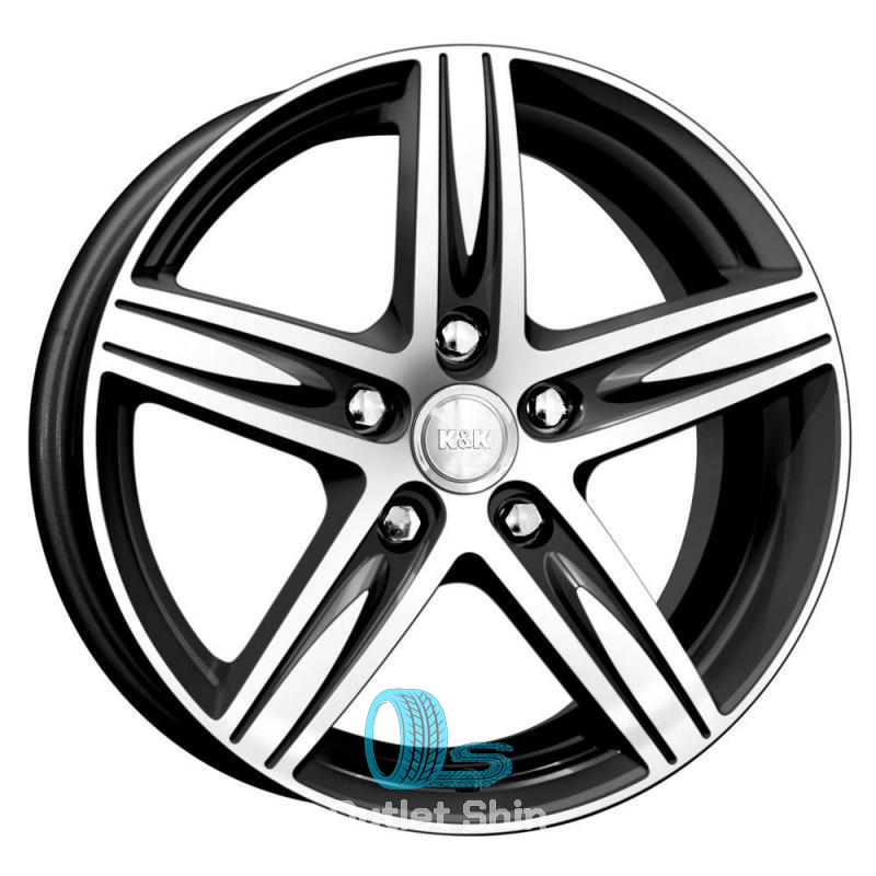 K&K Андорра 7xR17/5x114.3 ET 39 Dia 60.1 Алмаз черный