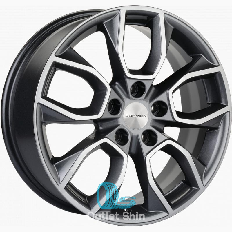 Khomen Wheels KHW1713 (Sportage) 7xR17/5x114.3 ET 48.5 Dia 67.1 Gray-FP