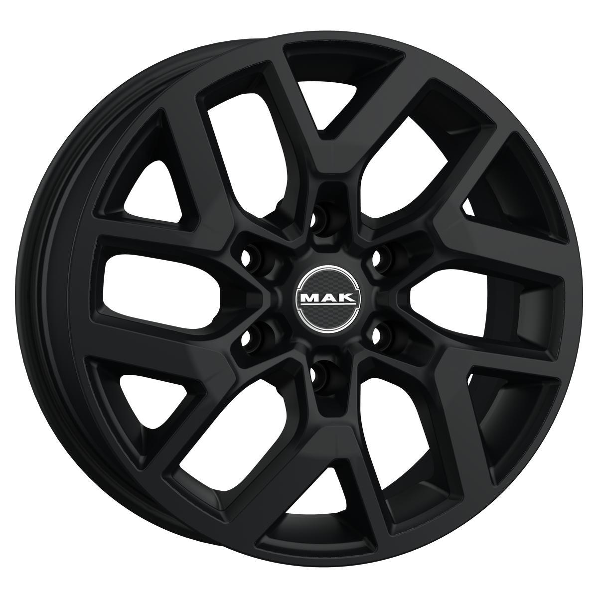 MAK Gravel 8xR18/6x139.7 ET 53 Dia 92.3 Matt Black