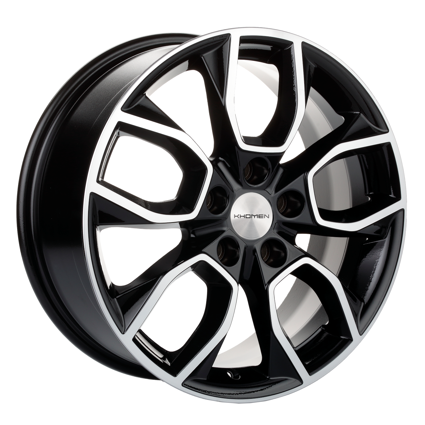 Khomen Wheels KHW1713 (Chery Tiggo 3/Tiggo 3 Pro) 7xR17/5x108 ET 45 Dia 60.1 Black-FP