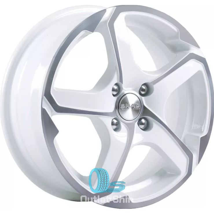 Скад Аллигатор 6xR15/5x114.3 ET 38 Dia 67.1 Алмаз белый