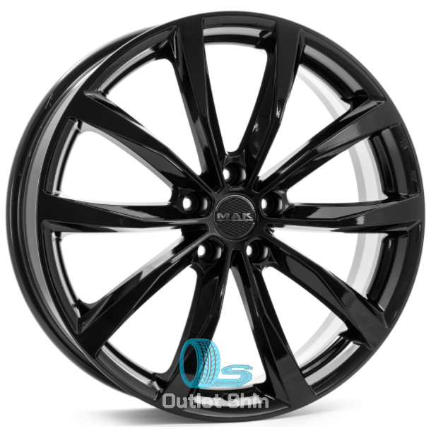 MAK Wolf 7xR17/5x112 ET 40 Dia 57.1 Gloss Black