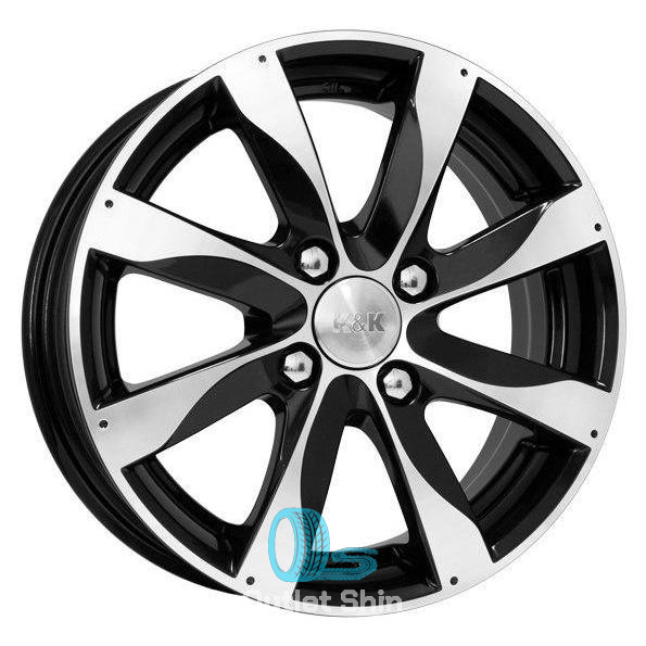 K&K Джемини 5.5xR14/4x100 ET 43 Dia 60.1 Алмаз черный