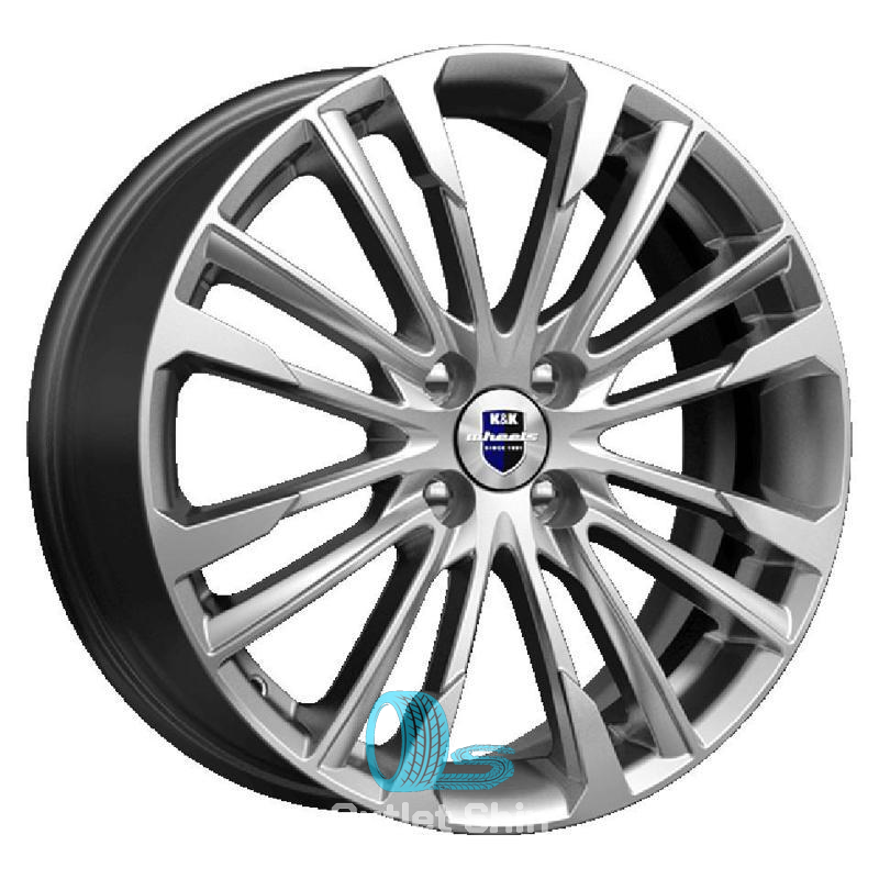 K&K Сильверстоун 6.5xR17/4x100 ET 35 Dia 67.1 Сильвер