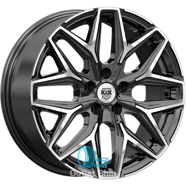 K&K Ариус 7xR17/4x108 ET 32 Dia 65.1 Алмаз черный