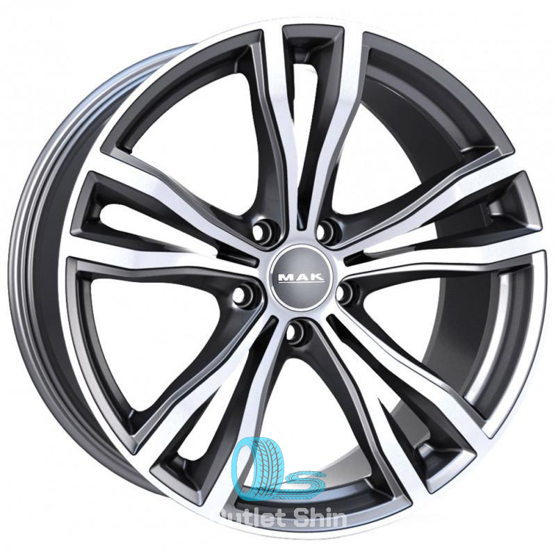 MAK X-Mode 10xR21/5x120 ET 40 Dia 74.1 Gunmetal Mirror Face