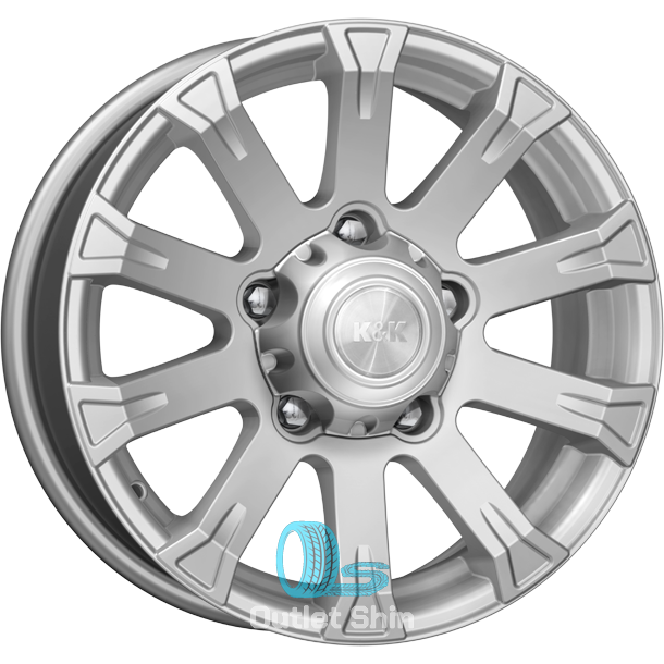 K&K Байкал 7xR16/5x139.7 ET 35 Dia 108.6 Сильвер