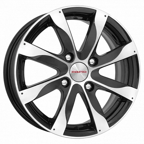 K&K Джемини (КС617) 6xR15/4x100 ET 38 Dia 67.1 Алмаз черный