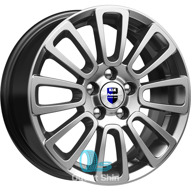 K&K Неман 6xR15/4x100 ET 37 Dia 60.1 Дарк платинум