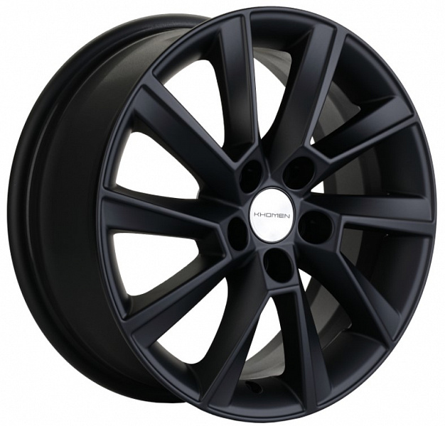 Khomen Wheels KHW1507 (Polo) 6xR15/5x100 ET 40 Dia 57.1 Black matt