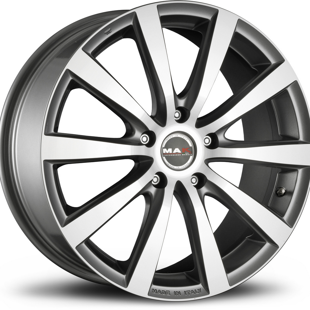 MAK Iguan 8xR18/5x114.3 ET 40 Dia 76 Graphite Mirror Face