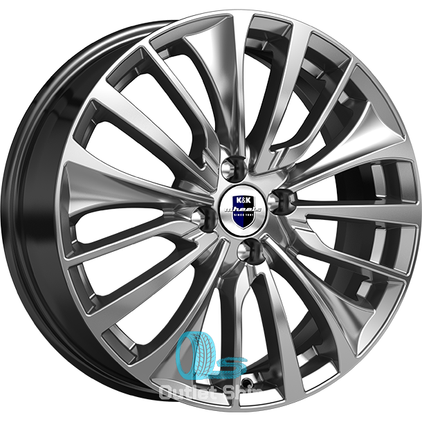 K&K Flanker 6.5xR17/5x112 ET 38 Dia 57.1 Дарк платинум