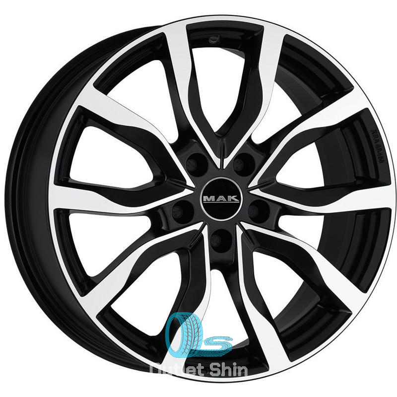 MAK Highlands 8xR18/5x114.3 ET 40 Dia 76.1 Ice Black