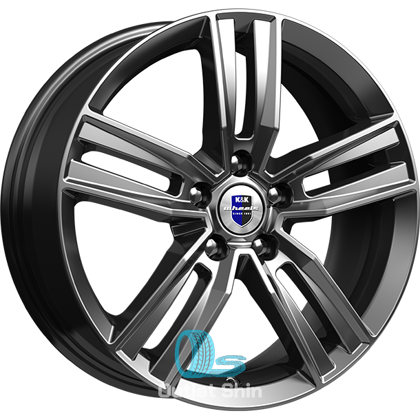 K&K Танаис 7xR18/5x112 ET 43 Dia 57.1 Дарк платинум