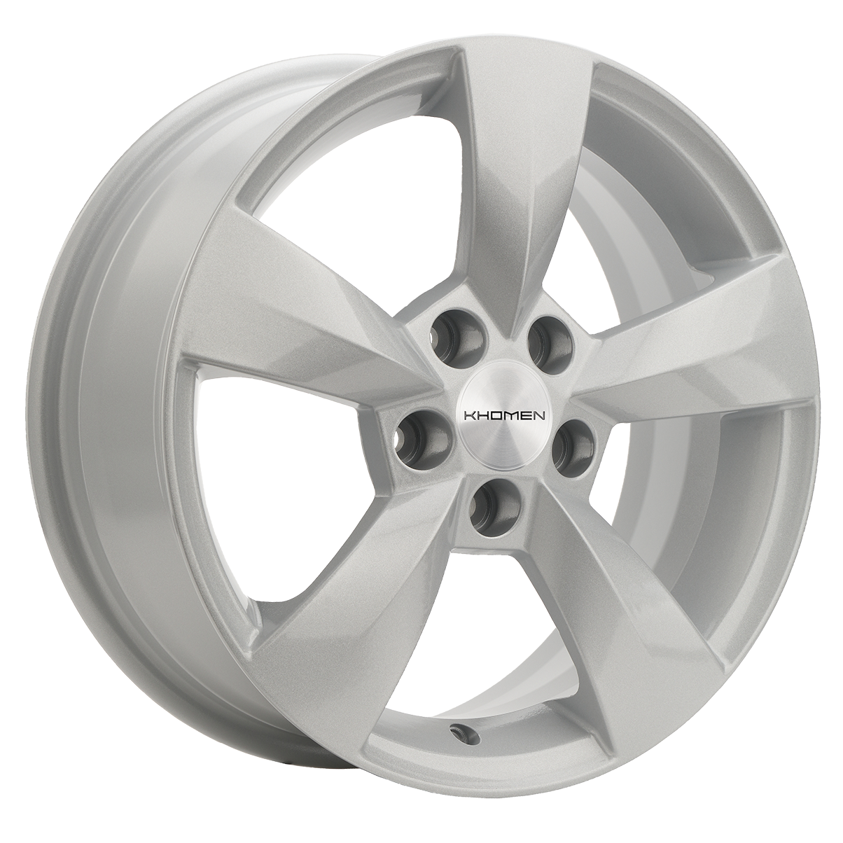 Khomen Wheels KHW1504 (Polo) 6xR15/5x100 ET 40 Dia 57.1 F-Silver