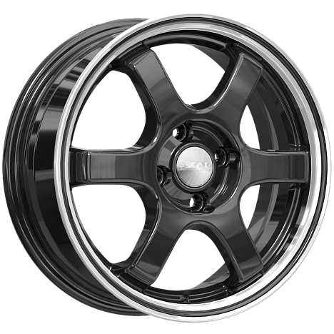 Скад Киото (КЛ249) 6xR15/4x100 ET 38 Dia 67.1 Антрацит-алмаз