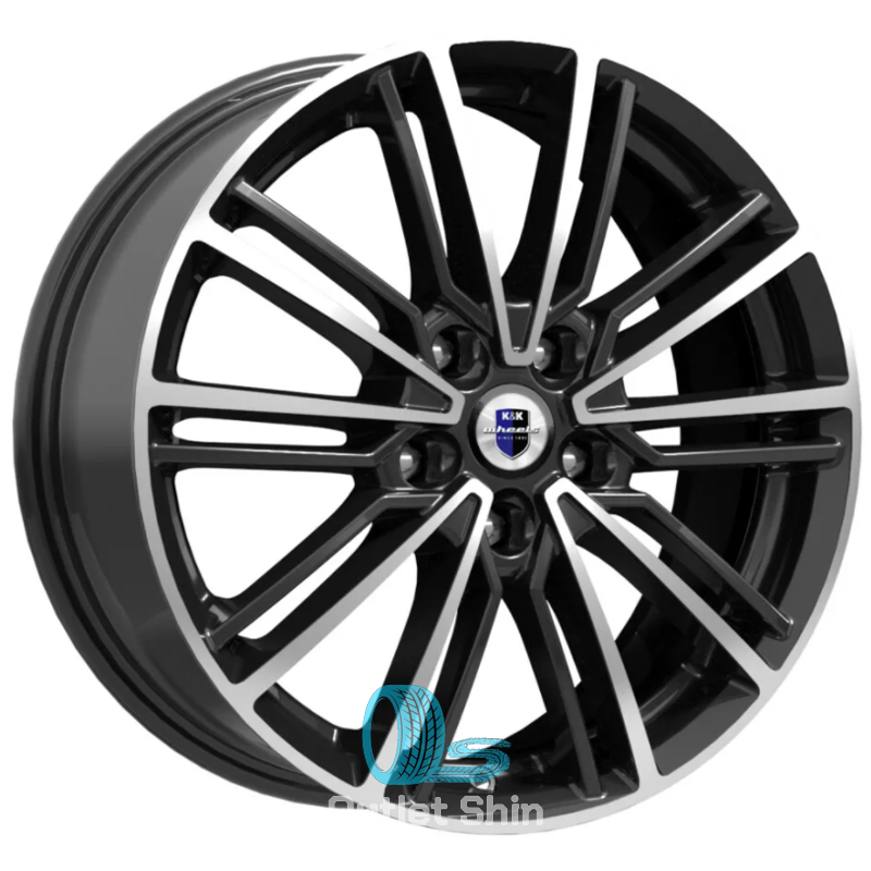 K&K Эрфурт 7xR17/5x114.3 ET 39 Dia 60.1 Алмаз черный