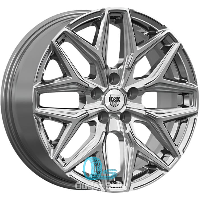 K&K Ариус 7xR17/5x108 ET 32 Dia 65.1 Дарк платинум