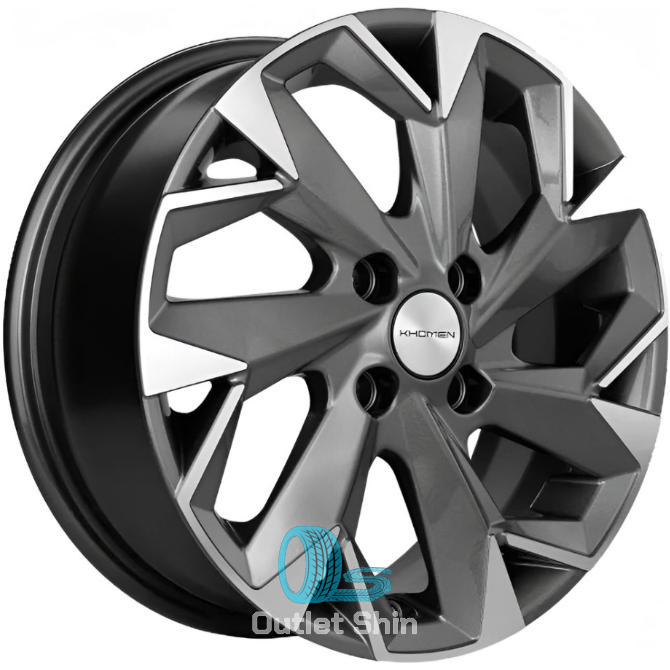 Khomen Wheels KHW1402 (Accent/Getz/i20) 5.5xR14/4x100 ET 38 Dia 67.1 Gray-FP