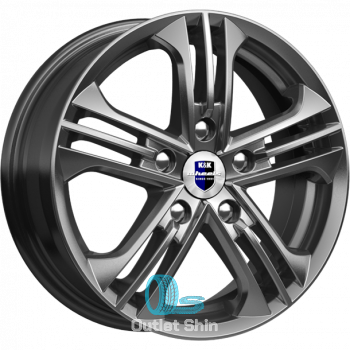 K&K Trinity 6xR15/5x100 ET 43 Dia 57.1 Дарк платинум