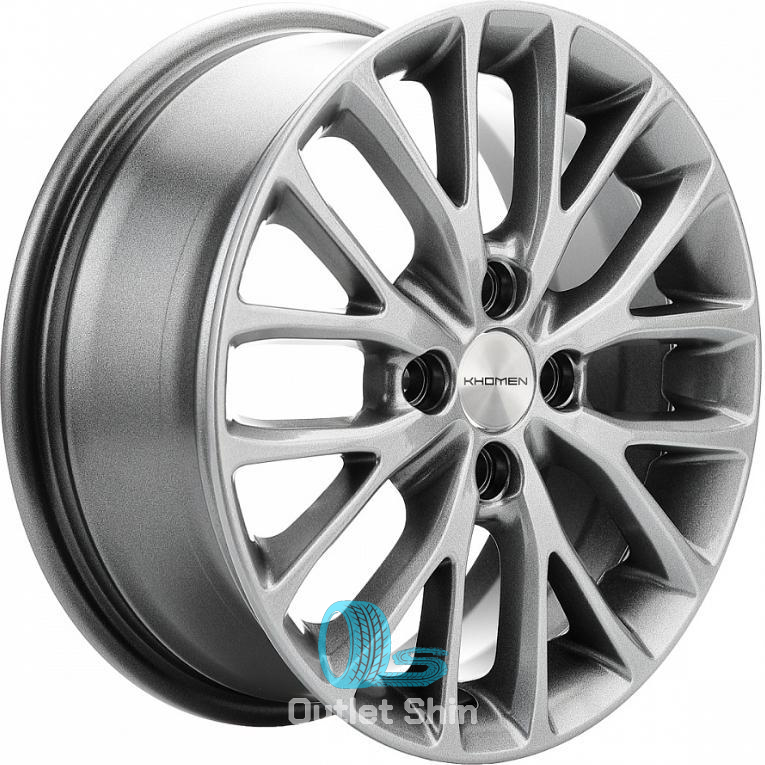 Khomen Wheels KHW1506 (Vesta) 6xR15/4x100 ET 50 Dia 60.1 G-Silver