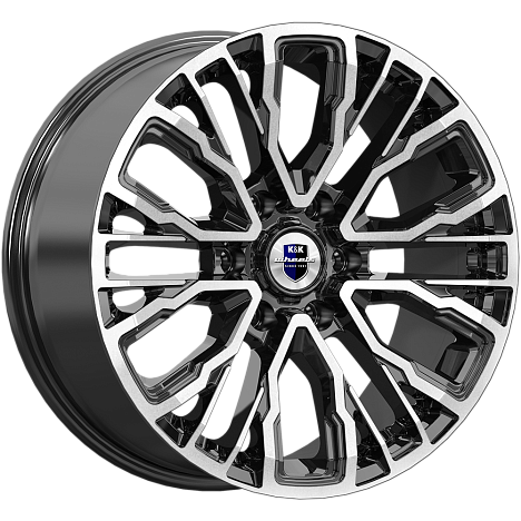 K&K Кортес (КС1102) 8.5xR19/6x139.7 ET 38 Dia 67.1 Алмаз черный