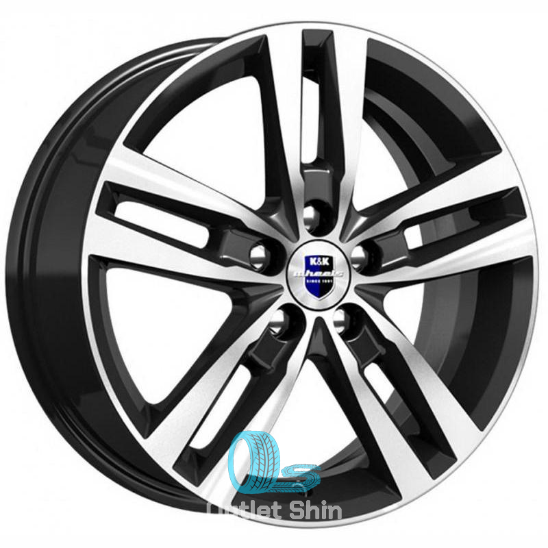 K&K Rassvet 6.5xR16/5x108 ET 50 Dia 63.3 Алмаз черный