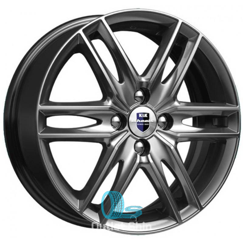 K&K Монтеррей 6xR16/5x114.3 ET 43 Dia 67.1 Дарк платинум