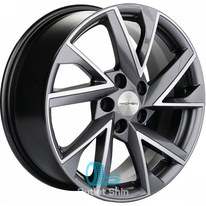 Khomen Wheels KHW1714 (Jac/Москвич 3) 7xR17/5x108 ET 40 Dia 54.1 Gray-FP