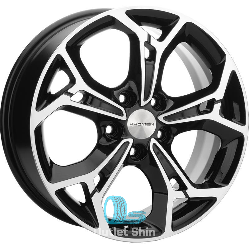 Khomen Wheels KHW1702 (Changan CS35/CS35 Pro) 7xR17/5x110 ET 46 Dia 63.3 Black-FP