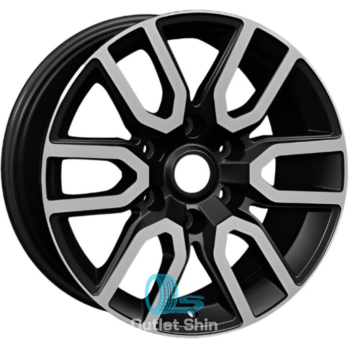 Khomen Wheels KHW1723 (Pajero Sport) 8xR17/6x139.7 ET 38 Dia 67.1 Black-FP