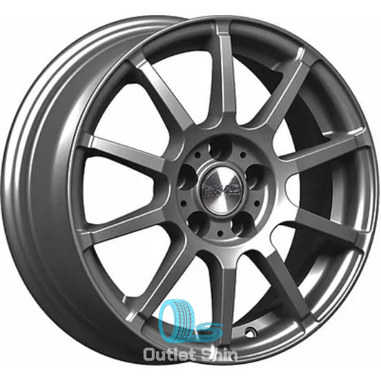 Скад Акита 6xR15/4x100 ET 47 Dia 60.1 Графит