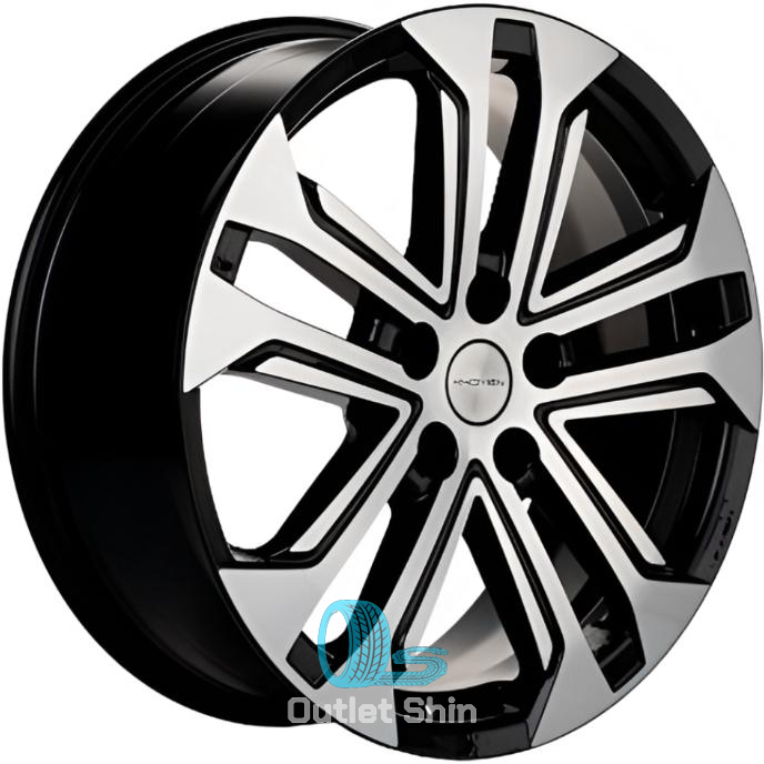 Khomen Wheels KHW1803 (Changan/Geely/Lexus/Suzuki/Toyota) 7xR18/5x114.3 ET 45 Dia 60.1 Black-FP