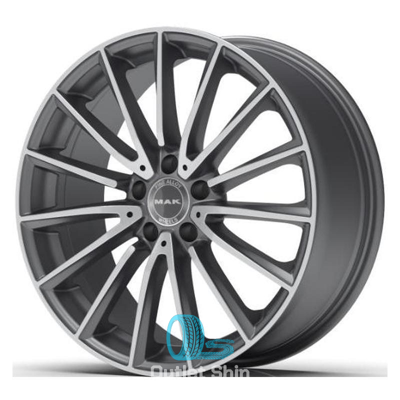 MAK Komet 8xR19/5x112 ET 33 Dia 66.6 Gunmetal Mirror Face
