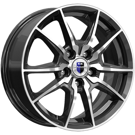 K&K Адамар-оригинал (КС886) 6.5xR16/5x112 ET 46 Dia 57.1 Алмаз черный SK
