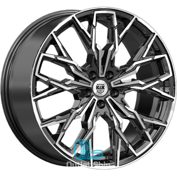 K&K Элерон 9xR20/5x114.3 ET 30 Dia 60.1 Алмаз черный