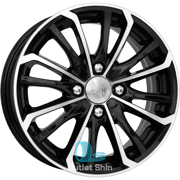 K&K Римэкс 5.5xR14/4x98 ET 35 Dia 58.6 Алмаз черный