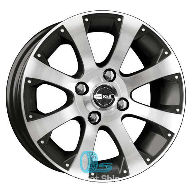 K&K Аркада 5.5xR14/4x98 ET 18 Dia 58.6 Алмаз черный