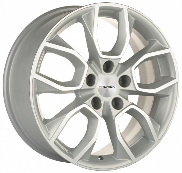 Khomen Wheels KHW1713 (Geely Atlas Pro) 7xR17/5x114.3 ET 45 Dia 60.1 F-Silver