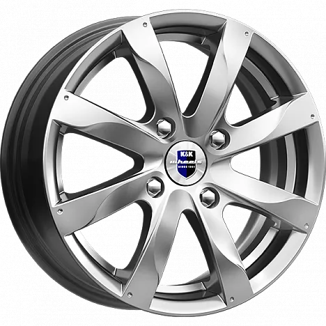 K&K Джемини (КС617) 6xR15/4x100 ET 48 Dia 60.1 Дарк платинум