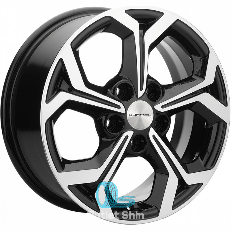 Khomen Wheels KHW1606 (Mitsubishi) 6.5xR16/5x114.3 ET 46 Dia 67.1 Black-FP