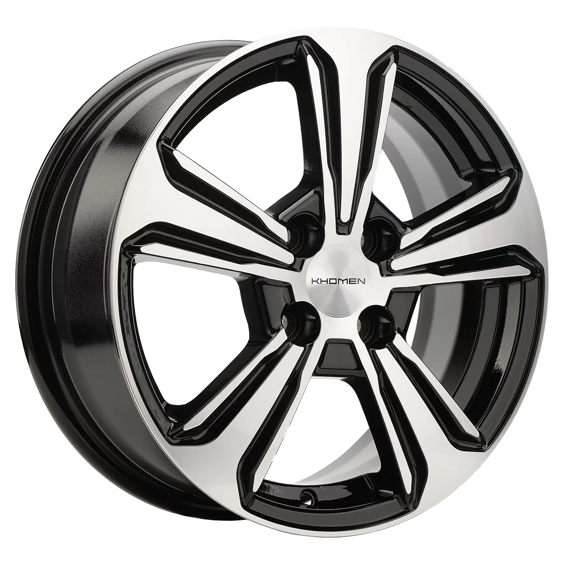 Khomen Wheels KHW1502 (Solano) 6xR15/4x100 ET 45 Dia 54.1 Black-FP